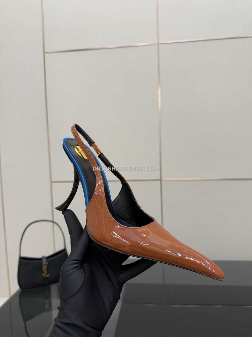 Tacones de mujer YSL - Marrón