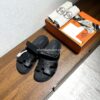 464e428c Sandalias Hermes - Negro