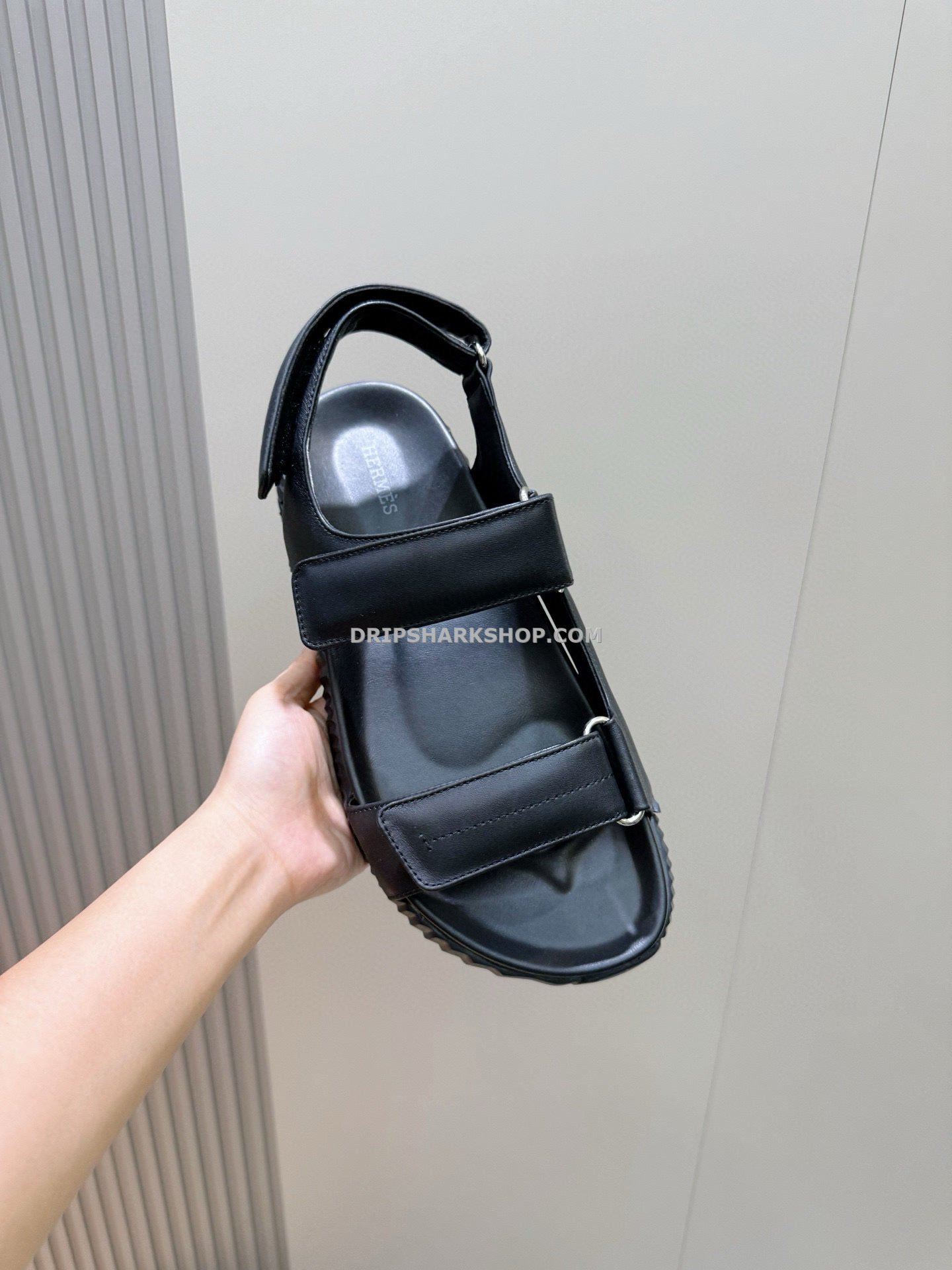 Sandalias Hermes - Negro - Imagen 3