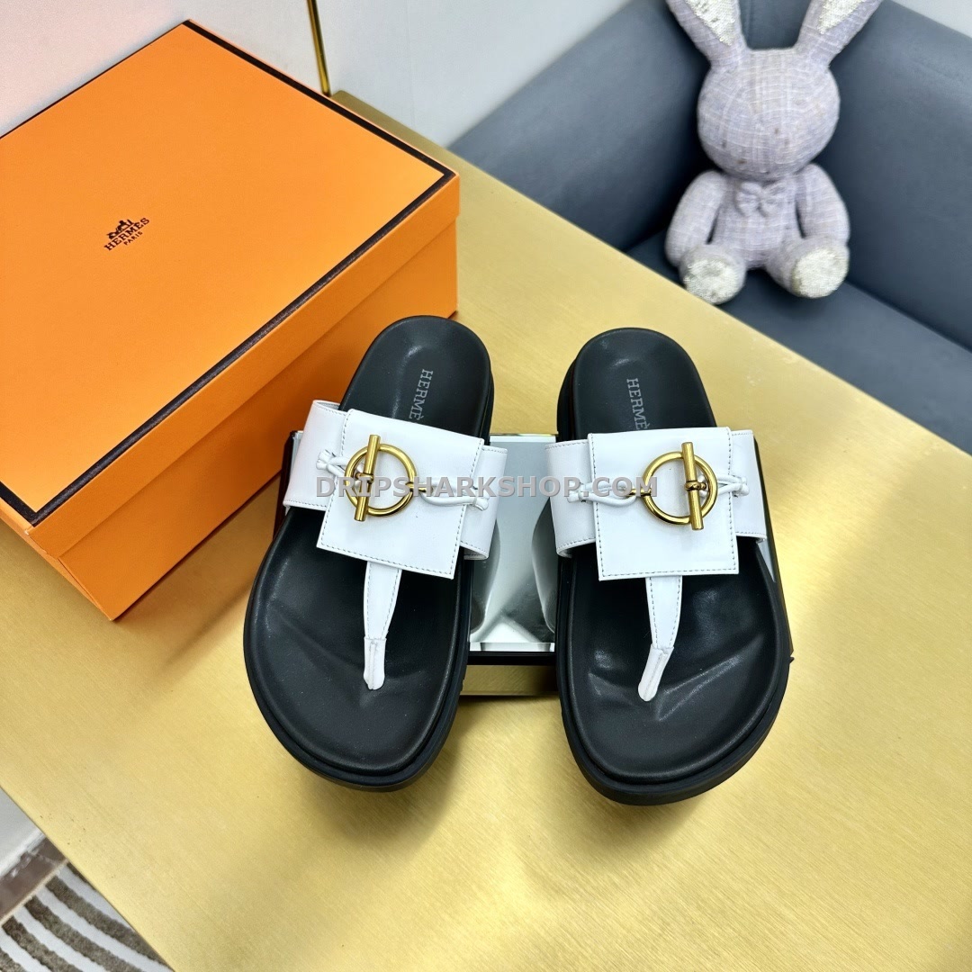 Sandalias Hermes - Blanco - Imagen 2