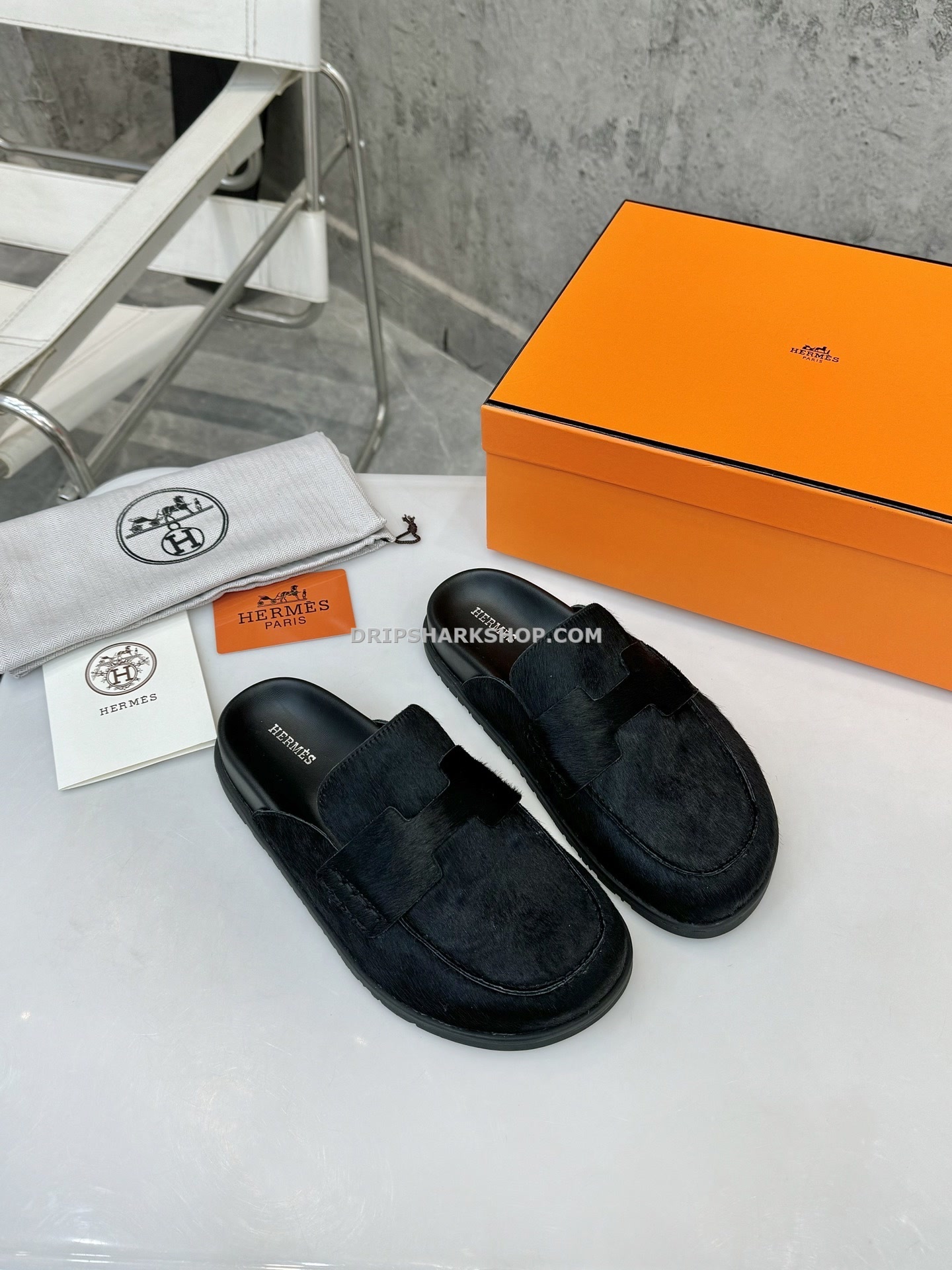 Sandalias Hermes - Negro - Imagen 2