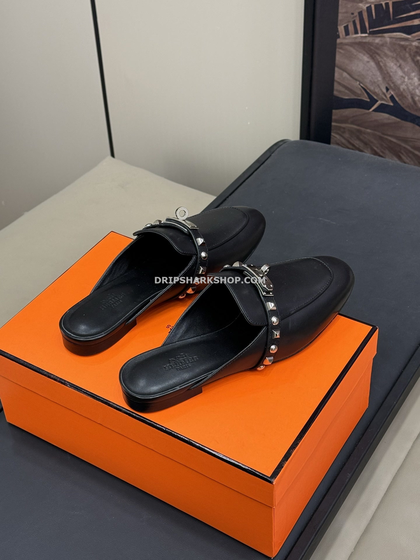 Sandalias Hermes - Negro - Imagen 2