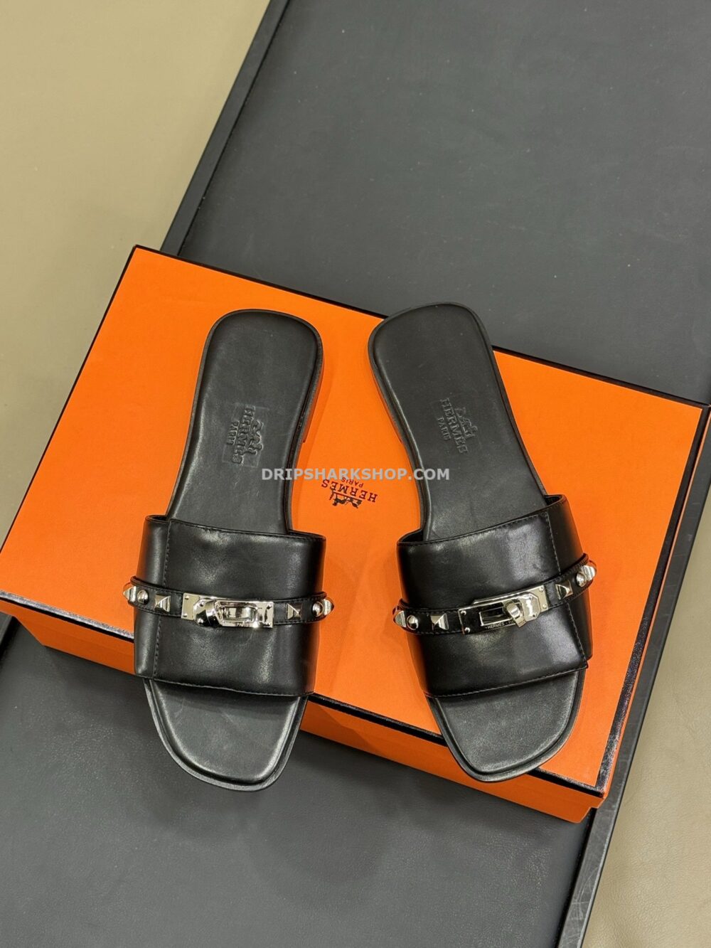 Sandalias Hermes - Negro