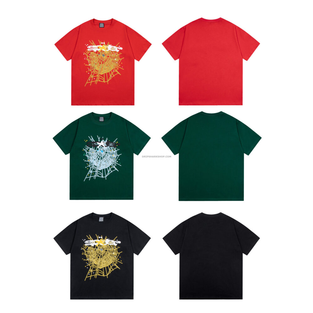 97bfd260-2 Sp5der T-shirt - Negro