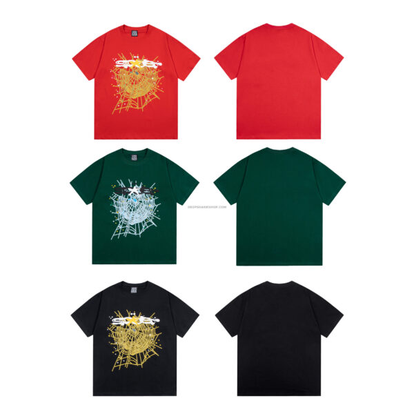 97bfd260-2 Sp5der T-shirt - Negro