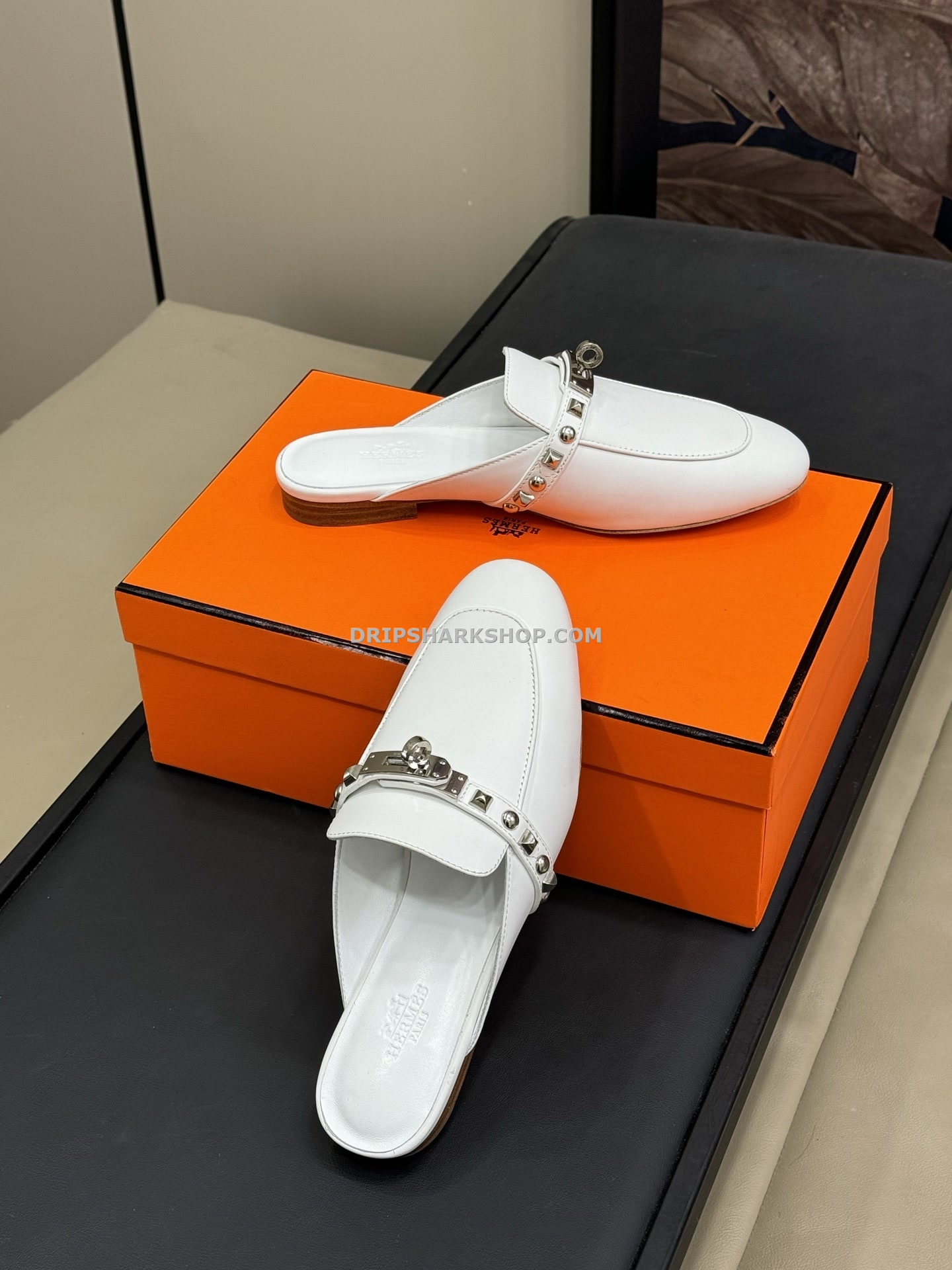 Sandalias Hermes - Blanco - Imagen 3