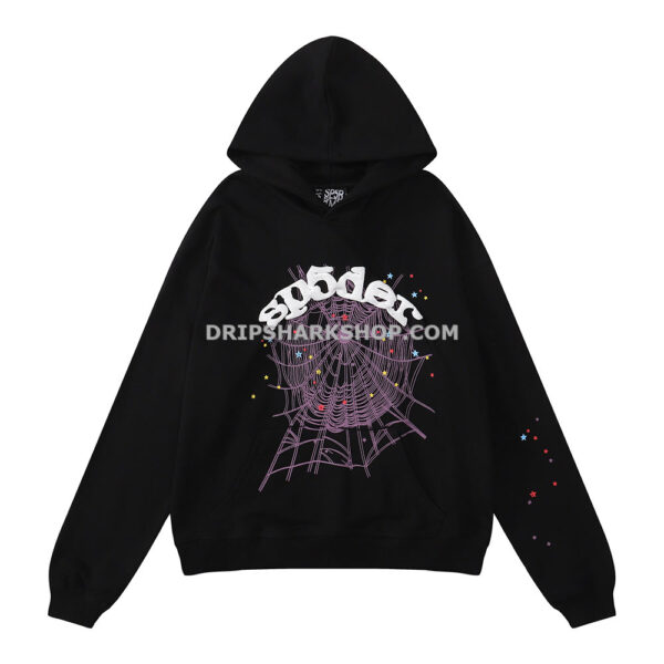 SP5DER Hoodie - Negro