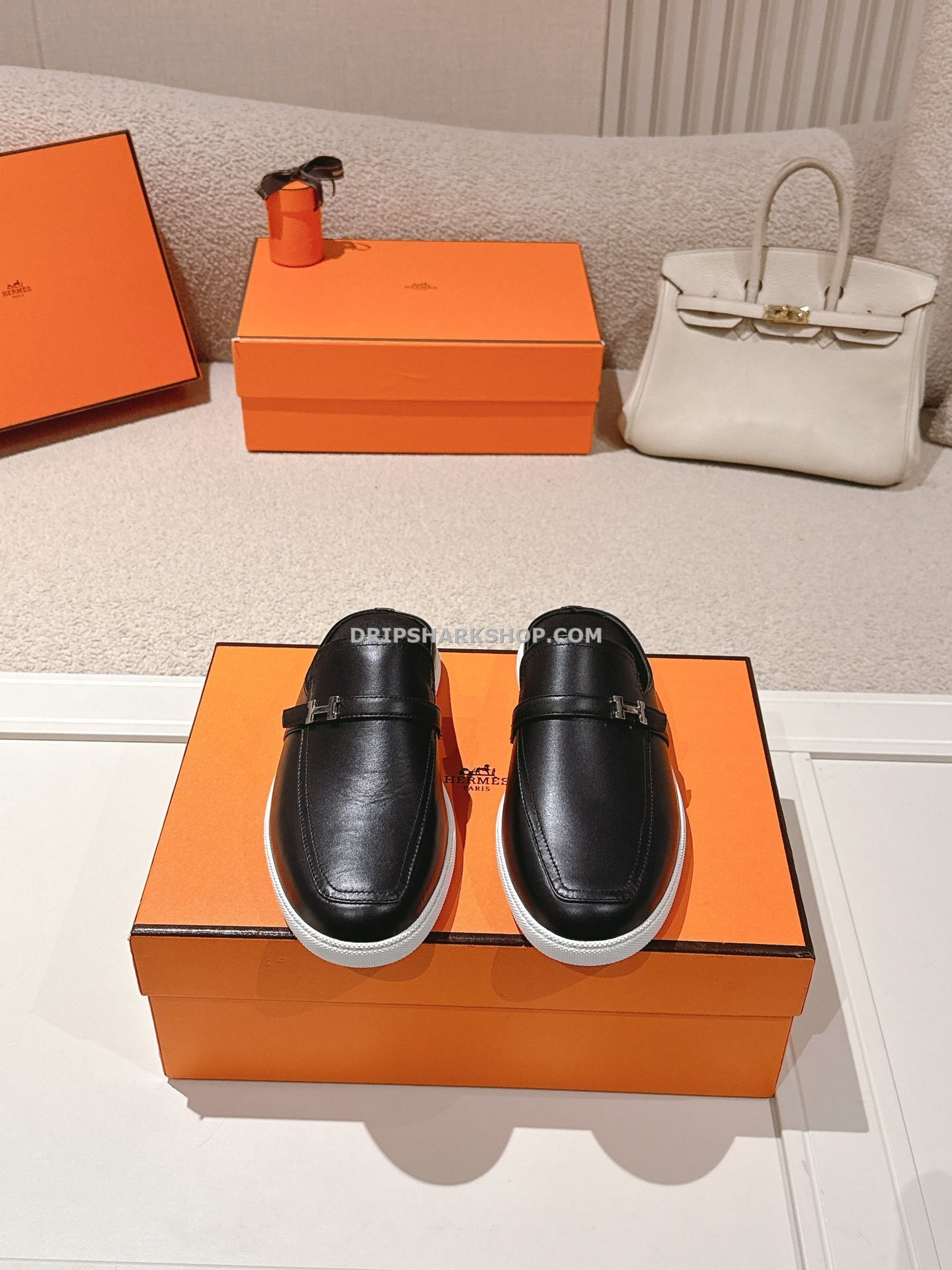 Sandalias Hermes - Negro - Imagen 2