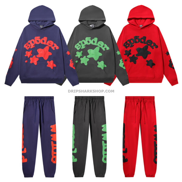 b7f5f64f-1 Sp5der Tracksuit - Verde