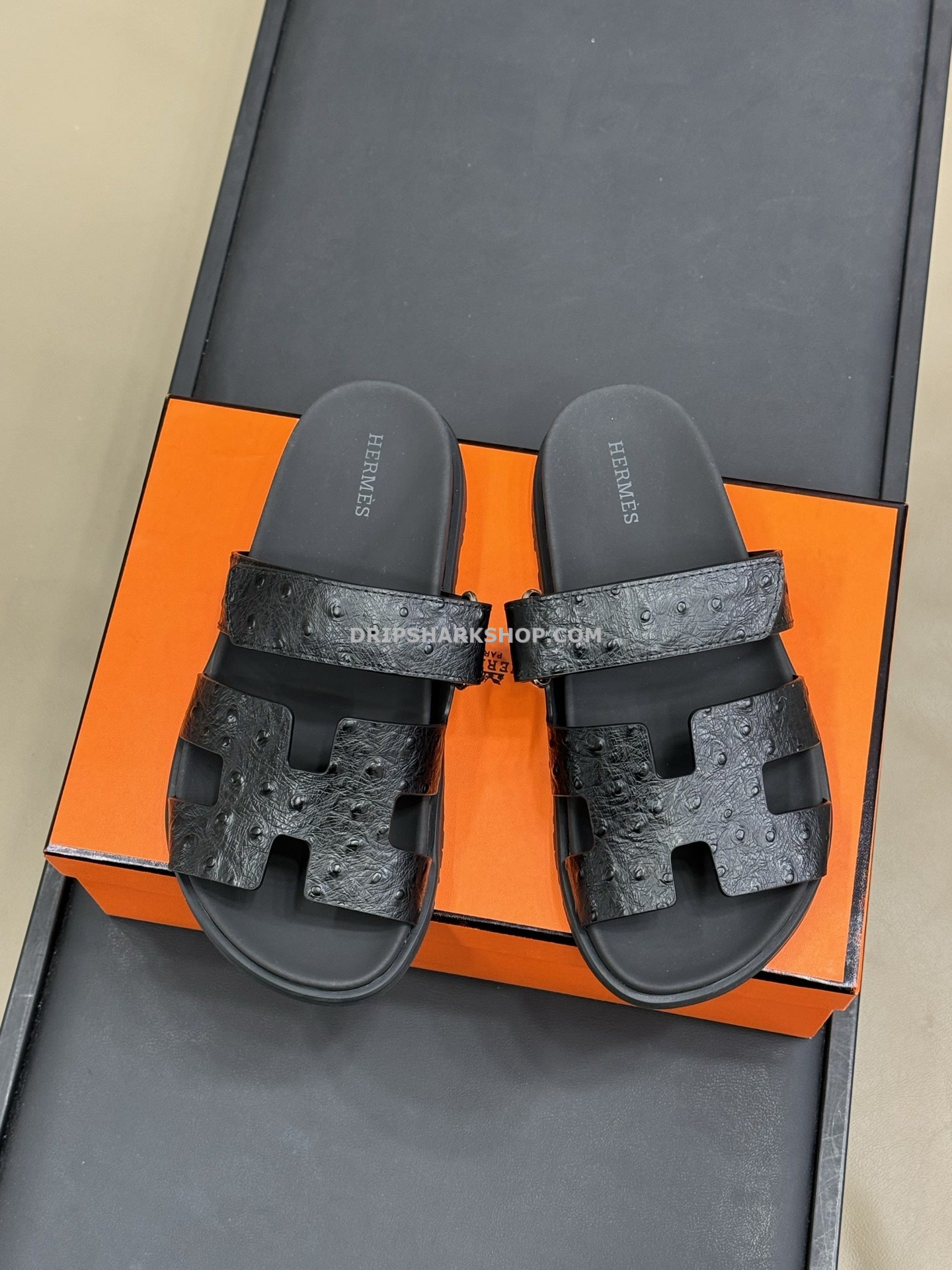 Sandalias Hermes - Negro - Imagen 3