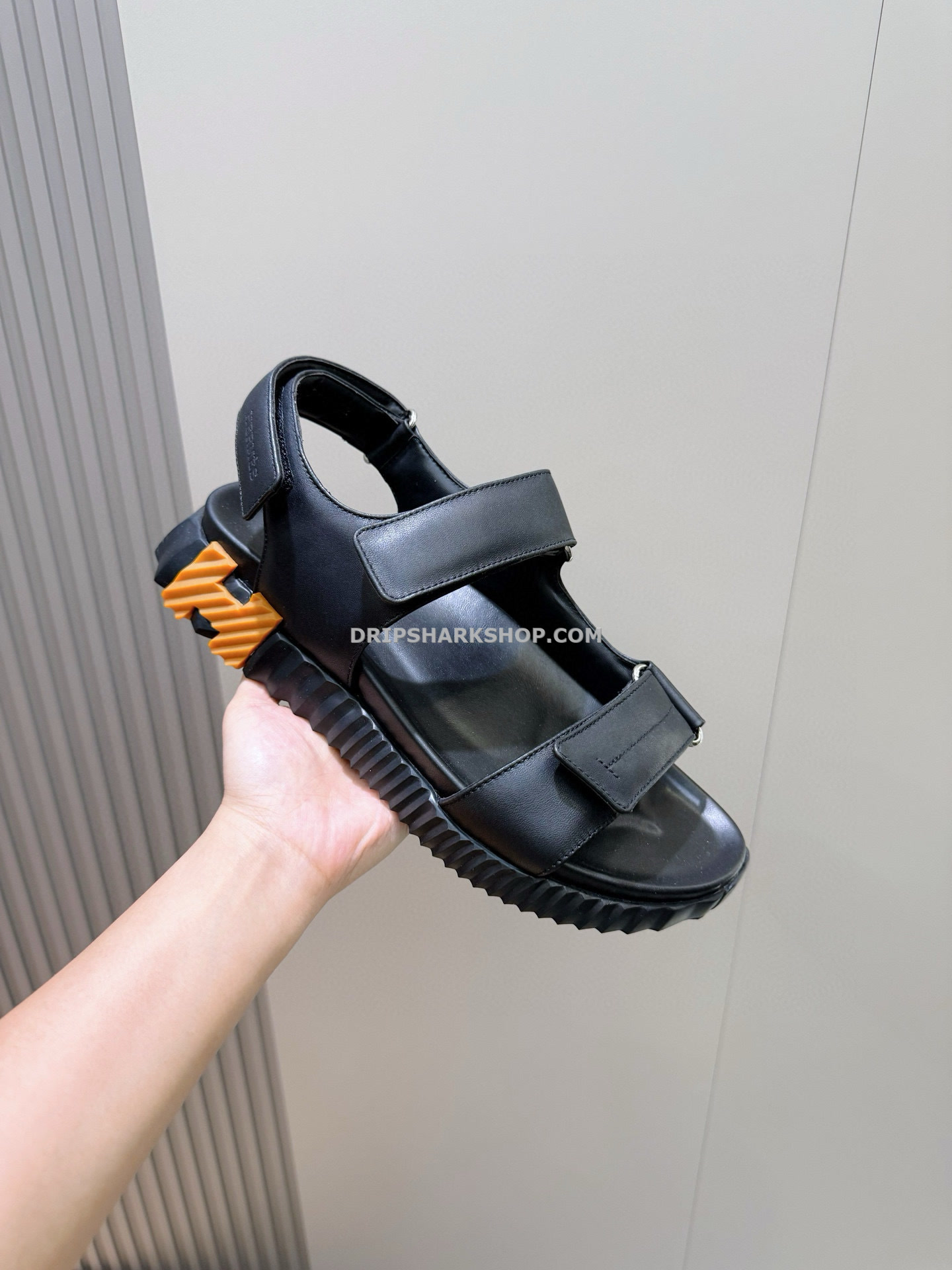 Sandalias Hermes - Negro - Imagen 3