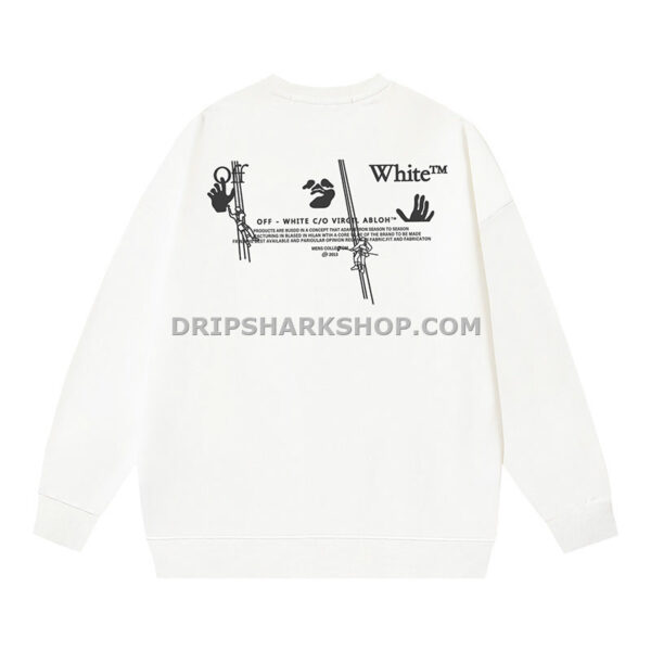 d4c11d12 OFF WHITE Hoodie - Blanco