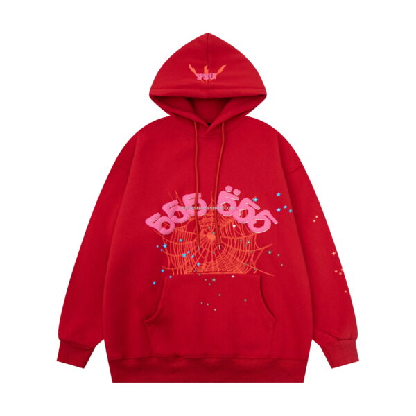 SP5DER Hoodie - Rojo