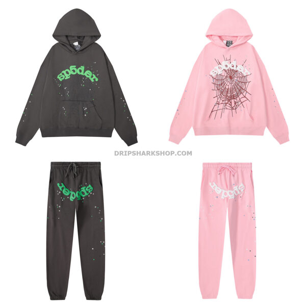 Sp5der Tracksuit - Rosa