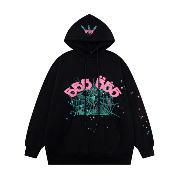 SP5DER Hoodie - Negro