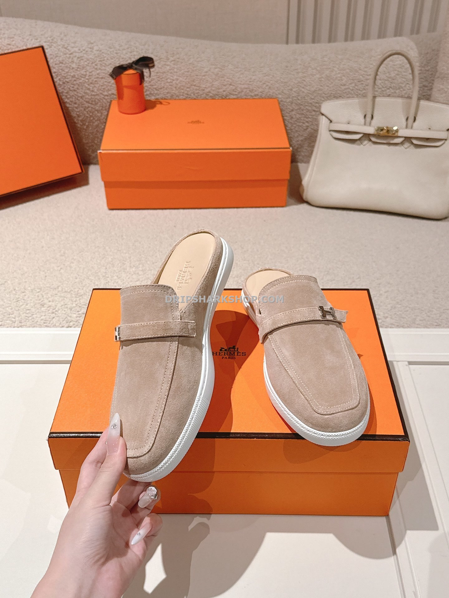 Sandalias Hermes - Marrón - Imagen 3