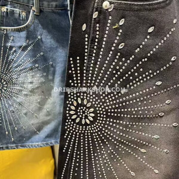 Vaqueros cortos Purple Brand negro