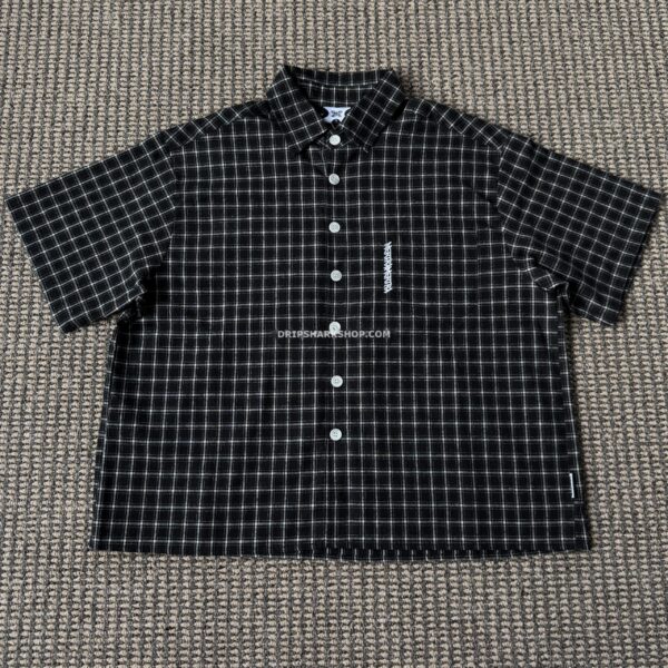 Camiseta negra a cuadros Mertra