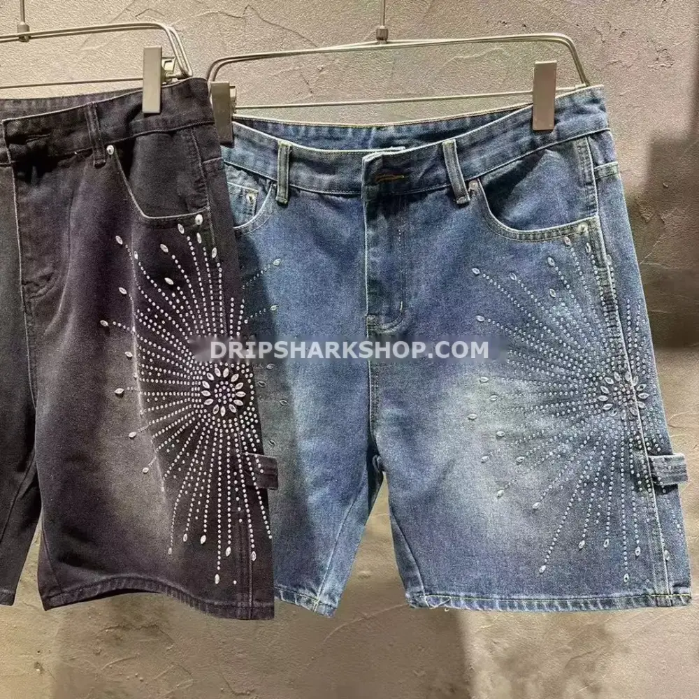 Vaqueros cortos Purple Brand azul