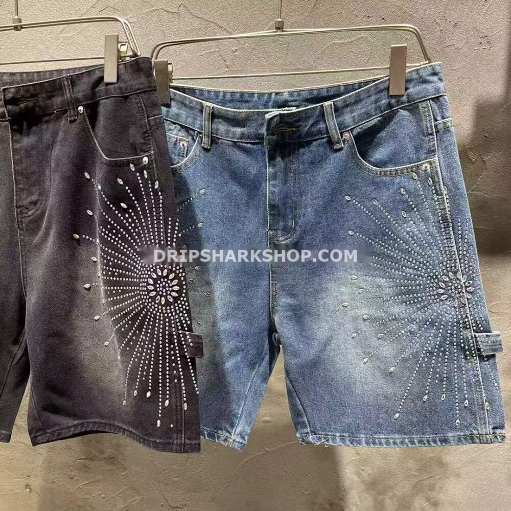 Vaqueros cortos Purple Brand azul