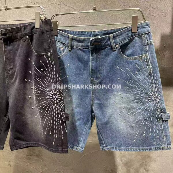 Vaqueros cortos Purple Brand azul