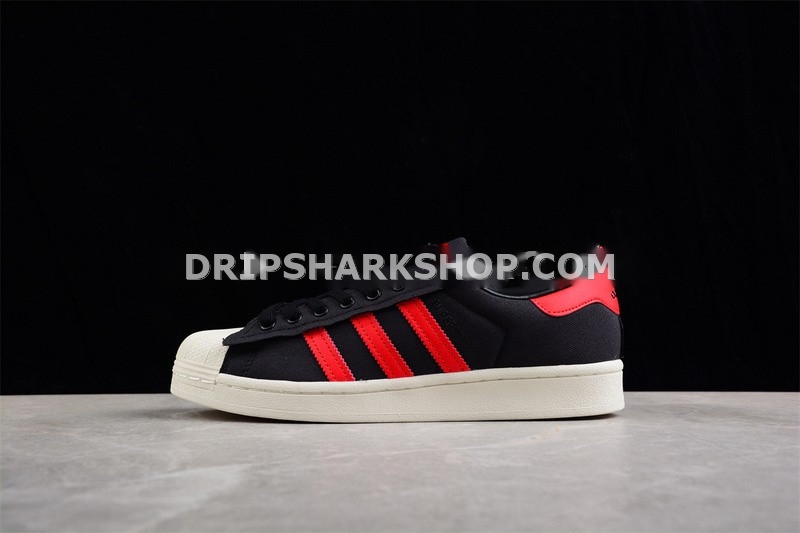ADIDAS SUPERSTAR ‘BLACK WHITE RED’