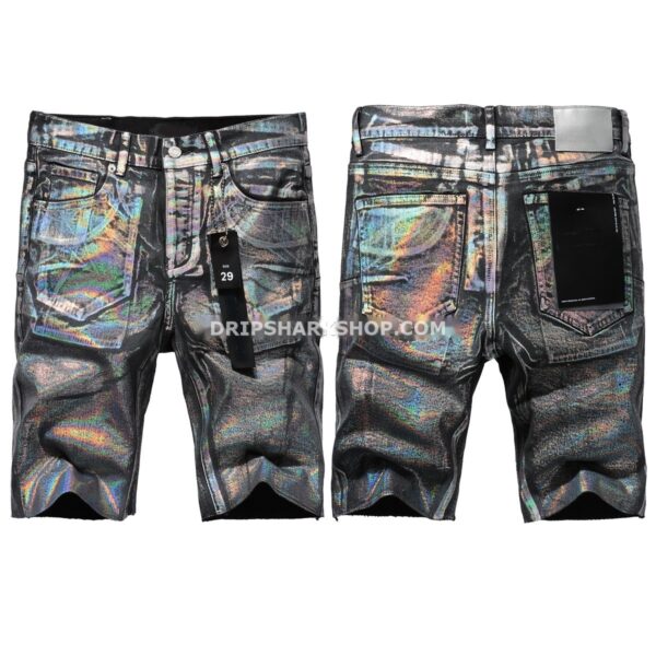 6280b6b8 Vaqueros cortos Purple Brand