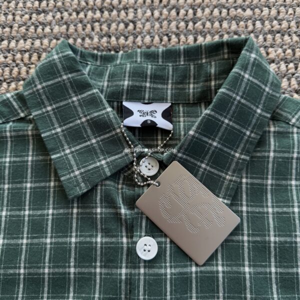 Camiseta verde a cuadros Mertra