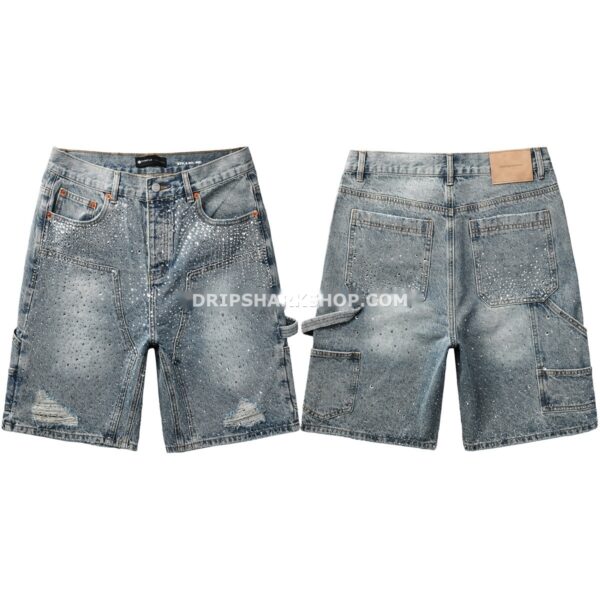 65442cdd Vaqueros cortos Purple Brand