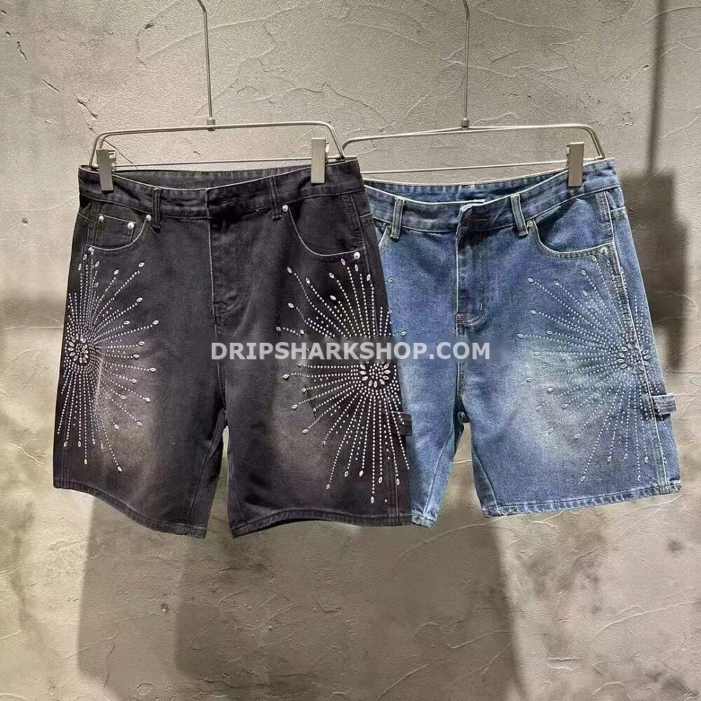 Vaqueros cortos Purple Brand azul