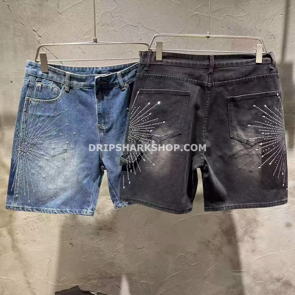 Vaqueros cortos Purple Brand negro