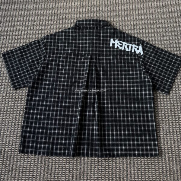 Camiseta negra a cuadros Mertra