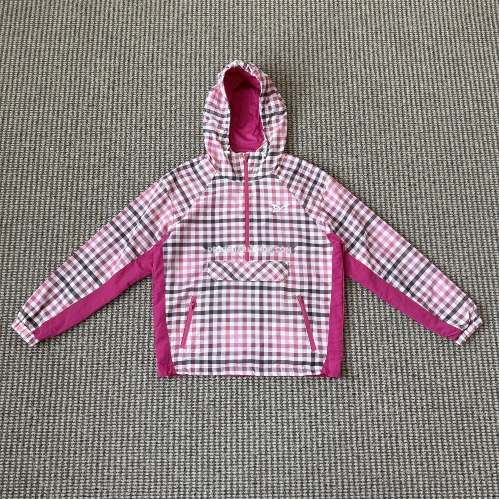Sudadera Mertra a cuadros rosa