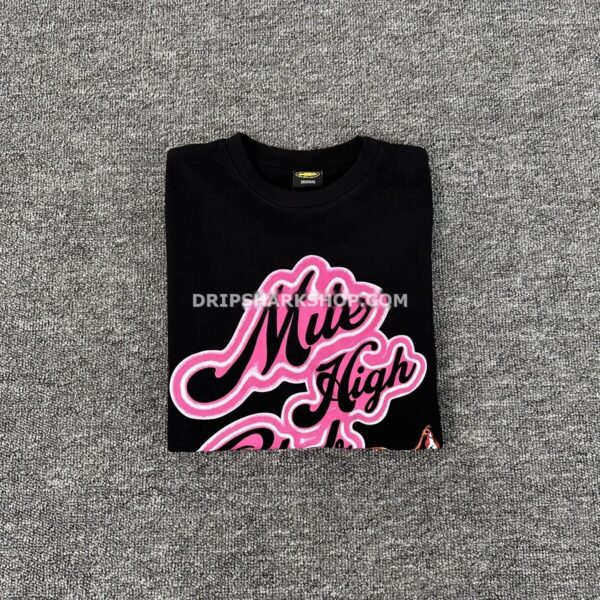 CRTZ T-SHIRT ROSA Y NEGRA
