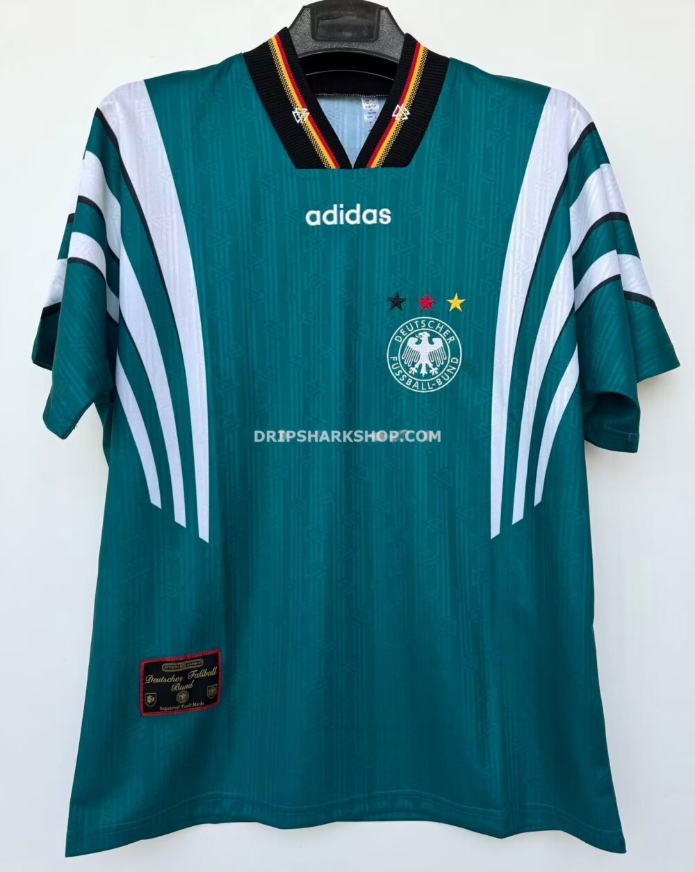 b3ca1a07 Camiseta visitante Adidas Alemania 1996