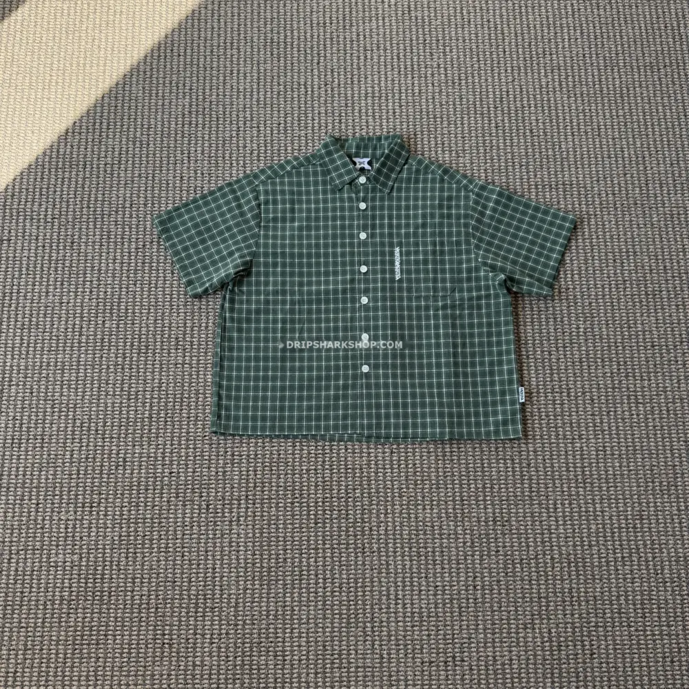Camiseta verde a cuadros Mertra