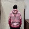Sudadera Mertra a cuadros rosa