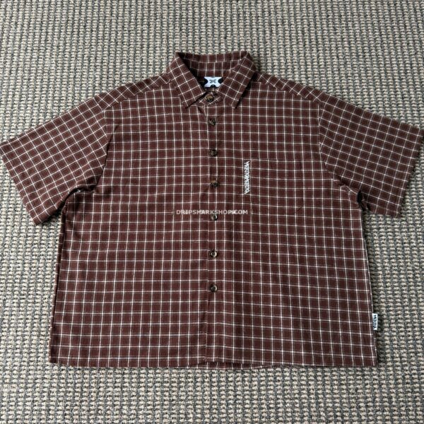 Camiseta marrón a cuadros Mertra