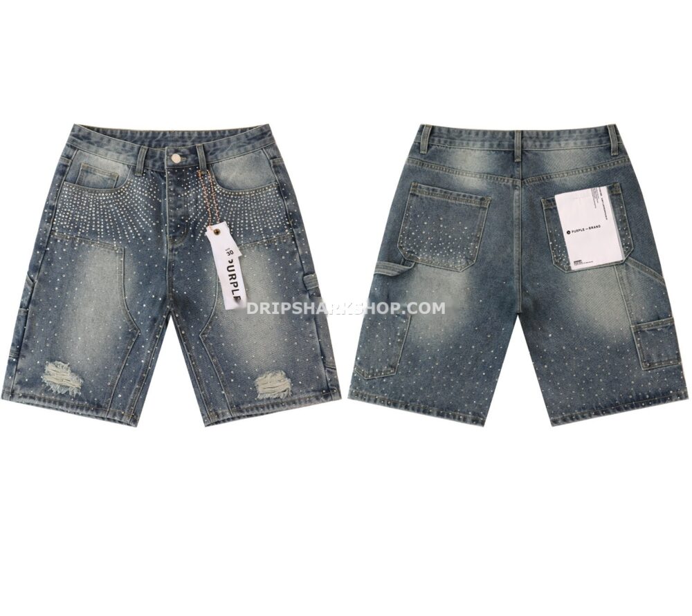 f0a97070 Vaqueros cortos Purple Brand