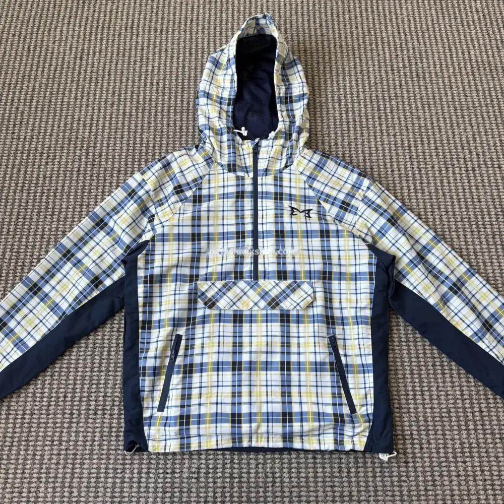 Sudadera Mertra a cuadros azul