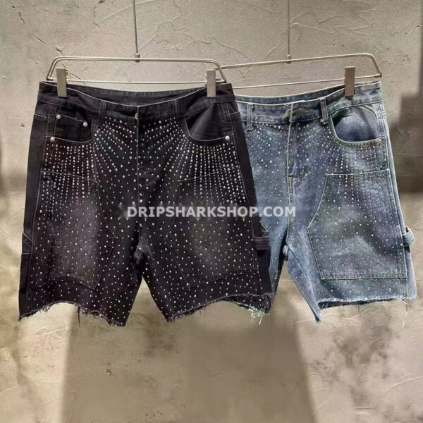 Vaqueros cortos Purple Brand negro