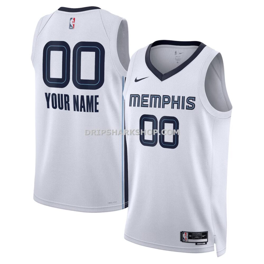 Unisex Nike White Memphis Grizzlies Swingman Custom Jersey Association Edition