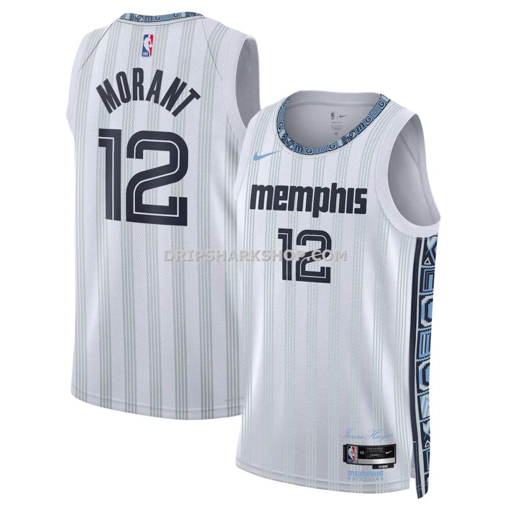 Unisex Nike Ja Morant White Memphis Grizzlies 2025 26 Swingman Jersey City Edition