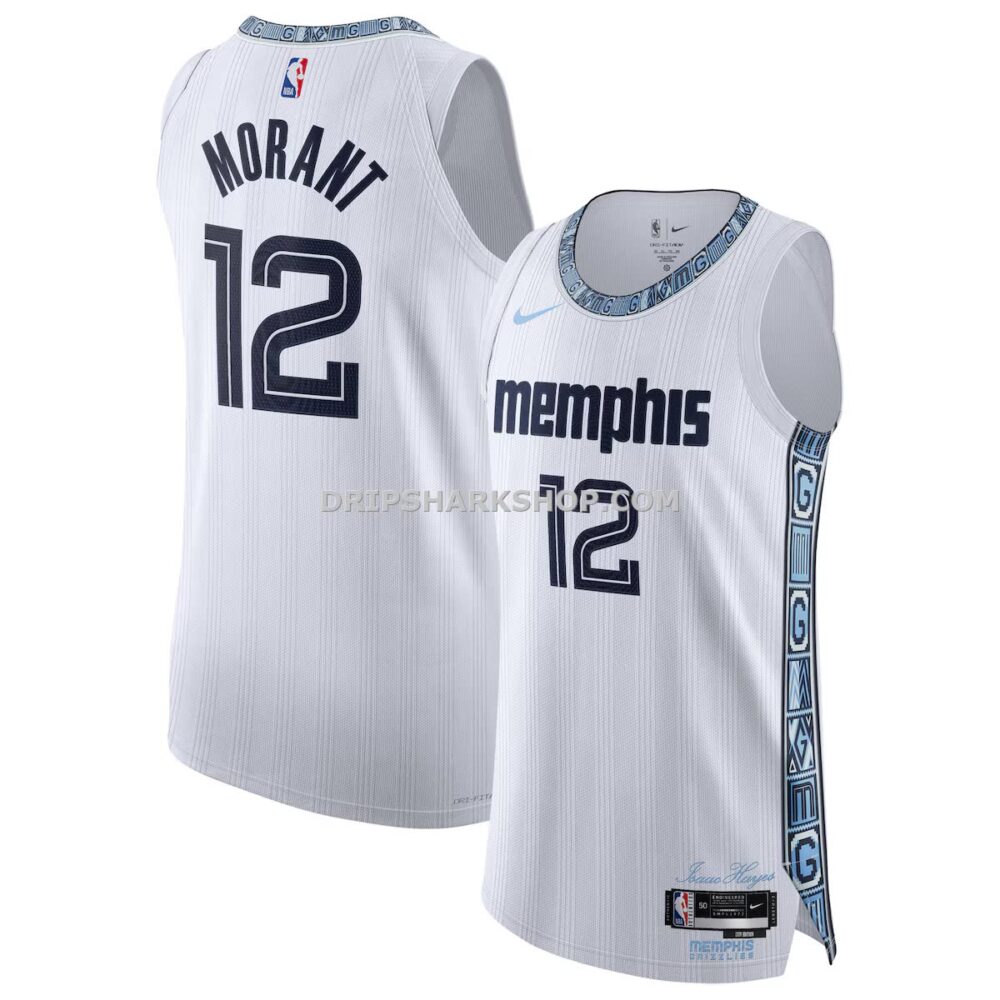 Unisex Nike Ja Morant White Memphis Grizzlies 2025 26 Authentic Jersey City Edition