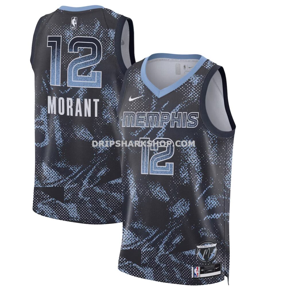 Unisex Nike Ja Morant Navy Memphis Grizzlies 2025 Select Series Swingman Player Jersey