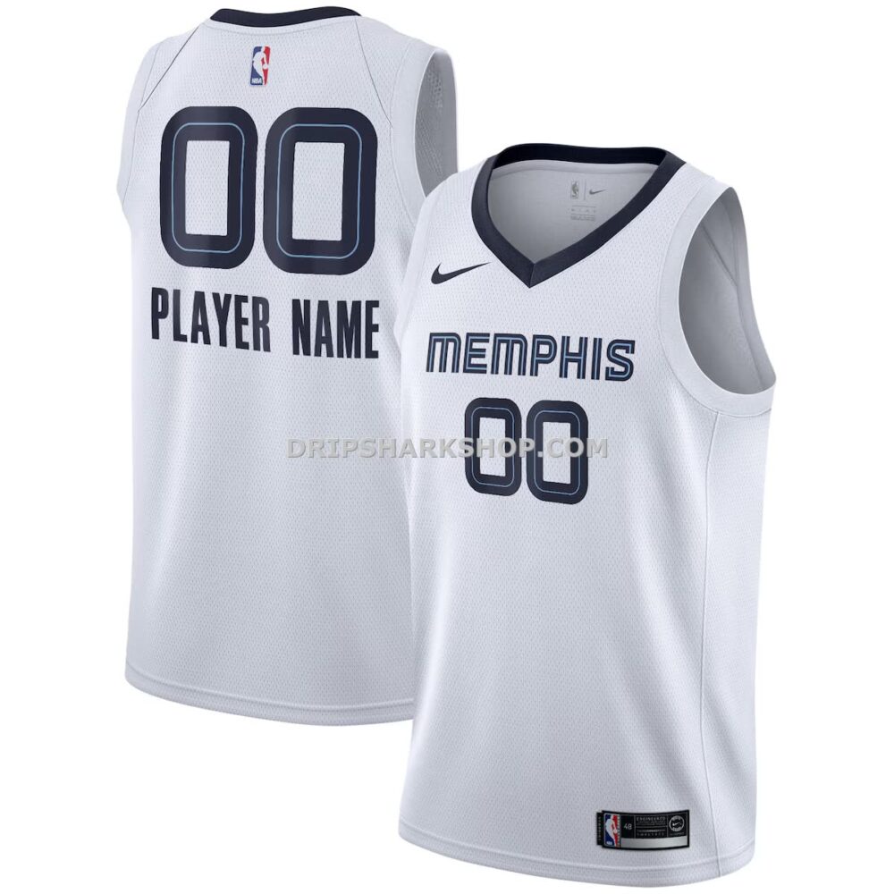 Mens Nike White Memphis Grizzlies 2020 21 Swingman Custom Jersey Association Edition