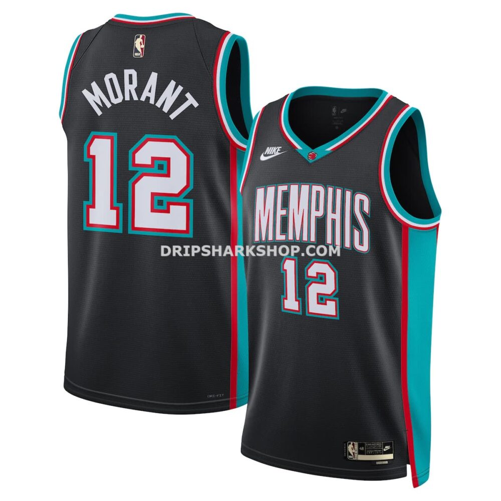 Unisex Nike Ja Morant Black Memphis Grizzlies Swingman Jersey Classic Edition