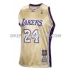 Mens Mitchell And Ness Kobe Bryant Gold Los Angeles Lakers Hall Of Fame Class Of 2020 Number 24 Authentic Hardwood Class