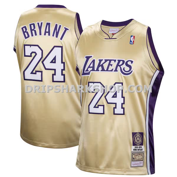 Mens Mitchell And Ness Kobe Bryant Gold Los Angeles Lakers Hall Of Fame Class Of 2020 Number 24 Authentic Hardwood Class