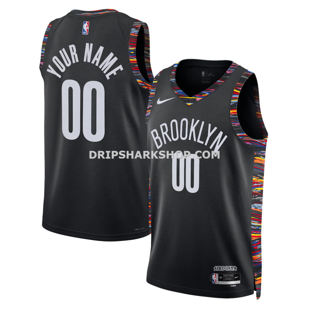 Unisex Brooklyn Nets Nike Black 2025 26 City Edition Swingman Custom Jersey